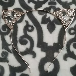 Rhinestone Cat Ear Headband